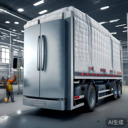 物流运输致冰箱温差,隔热保护。