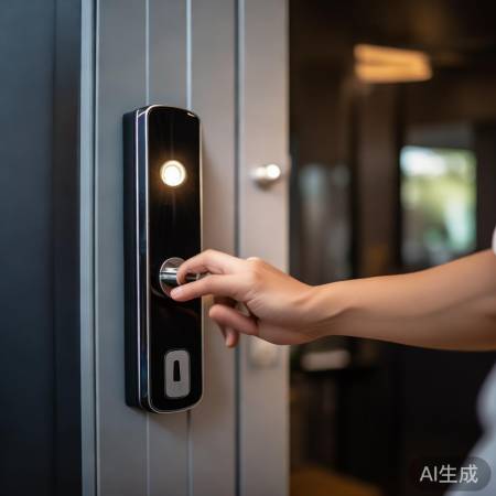 指纹锁异常，速联厂家修。