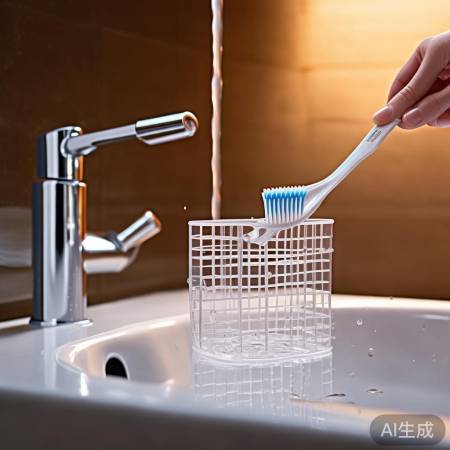 保持牙刷清洁，冲洗晾干，定期更