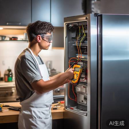 “检测冰箱加热元件，专业操作勿