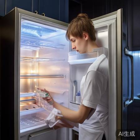 冰箱内胆温度低，检查保温层。