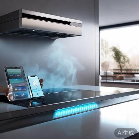 智能油烟机远程控，净化空气新体