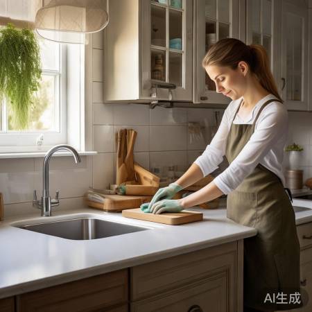 厨房清洁防菌，消毒柜橱柜定期清