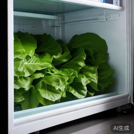 番薯叶放冰箱下层，温差小，保质