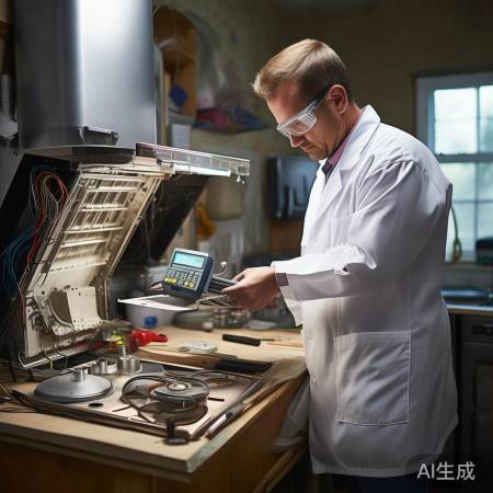 油烟机维修注意：电源关闭，零件