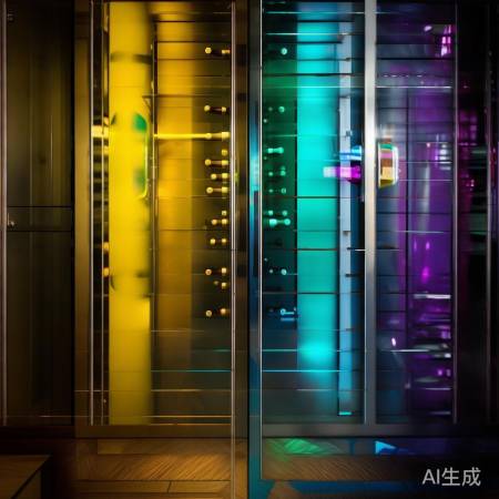 亮色点缀灰色酒柜，活力家居。