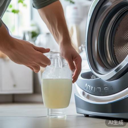 白醋热水清洁洗衣机，简单易行。