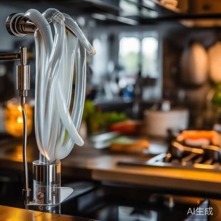 “硅胶软管耐高温，厨房好帮手。