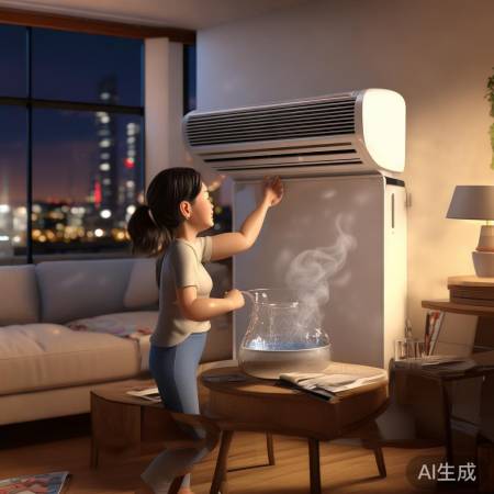 调整出风口向上，放水加速制冷