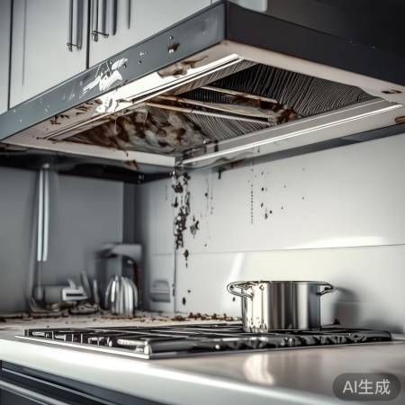 抽油烟机风轮定期清理防火灾