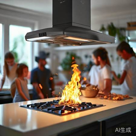 “安全油烟机，家人安心守护”