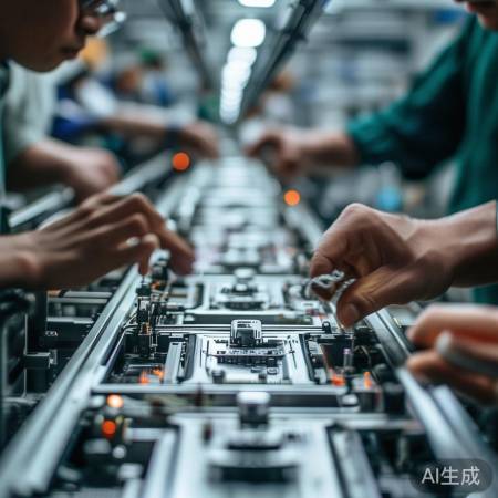 智能锁装配线，严选品质，忙碌组