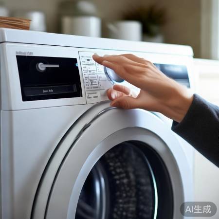 长按重置，洗衣机重启。