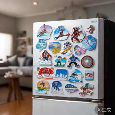 冬奥爆米花冰箱贴，重温冰雪激情