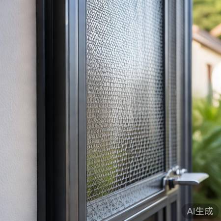 透气网门上安装，防盗通风两不误