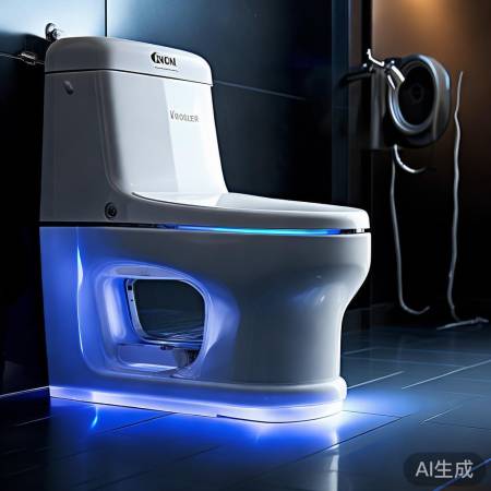 科勒智能马桶，人性设计，夜灯照