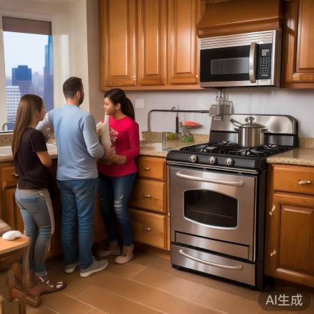 天然气灶安装：检查管道，联系公