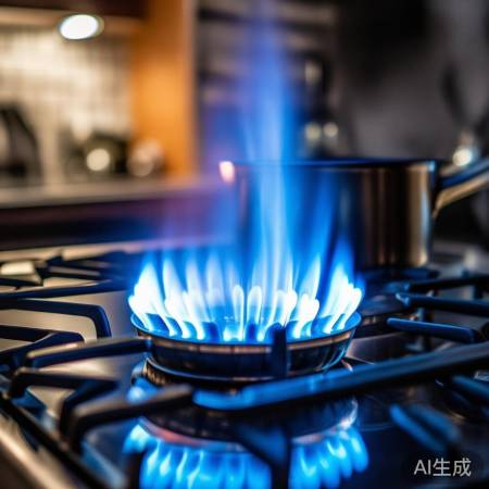 燃气灶调整，蓝焰稳定火焰