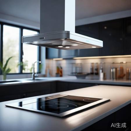 西门子水滴亮抽油烟机，时尚厨房