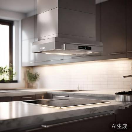 “智能静音环保，便捷触控抽油烟