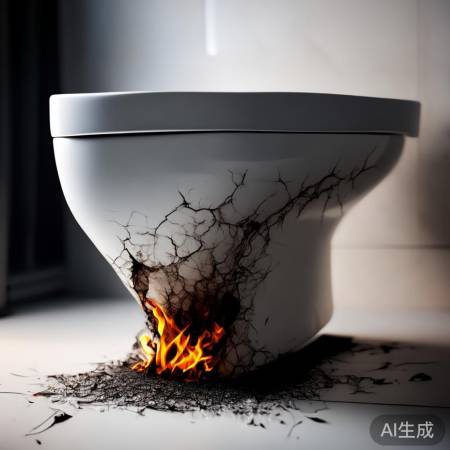 智能马桶底部火裂纹，小心宝贝马
