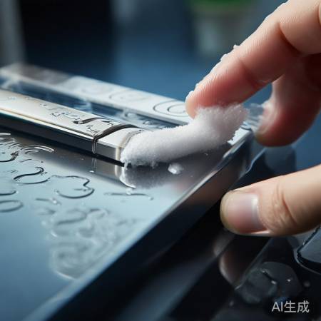 轻柔擦拭指纹锁，注意勿损表面。