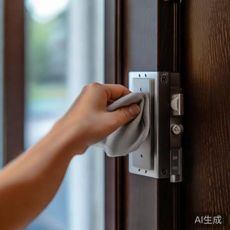 指纹锁保养：轻柔操作，避免硬碰