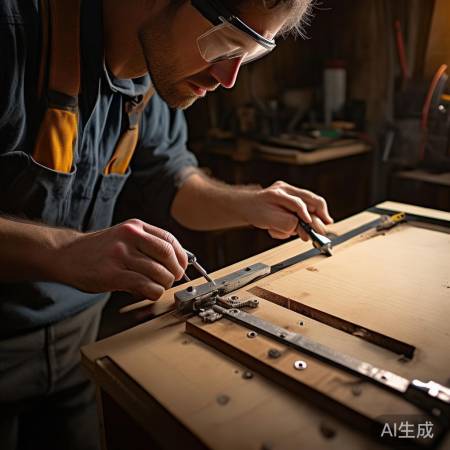 拆卸铰链，螺丝扳手助力