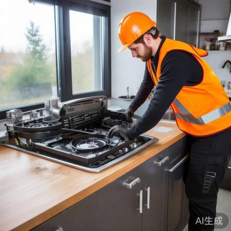 拆集成灶，先断电，按说明操作。