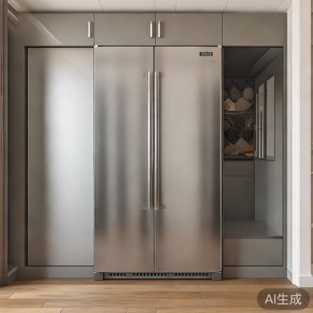 冰箱玄关三摆法：储物隔断、柜嵌