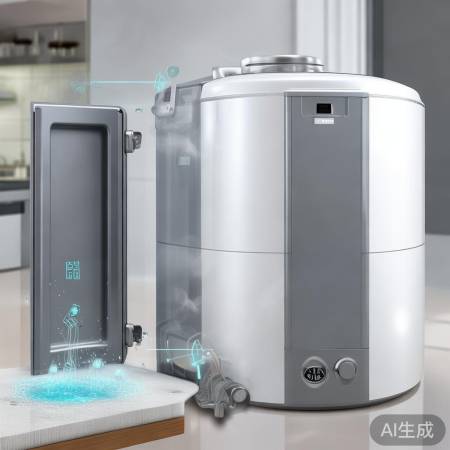 美的热水器左盖开法教学