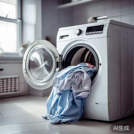 洗衣机勿超载，保护设备。