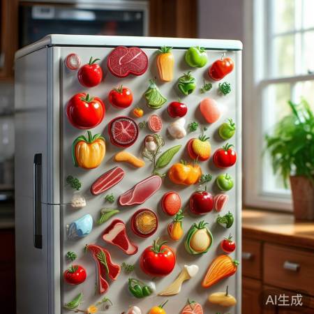 冰箱贴可爱实用，记录食材好帮手