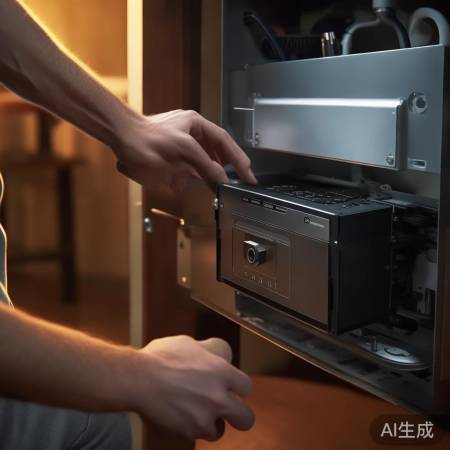 寻找壁挂炉微动开关，拆解步骤。