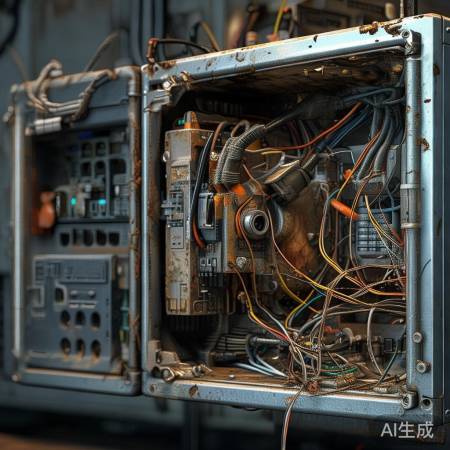 消毒柜内部电路故障，导致断电