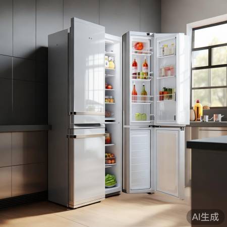 对开门冰箱，容量400升以上，