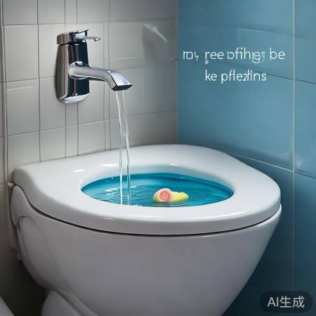 冲洗时长小技巧：试水流，放纸巾