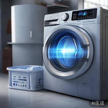 “洗衣机内建紫外杀菌，守护家人