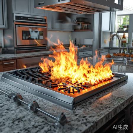 集成灶灶头火力强大，现代厨房首