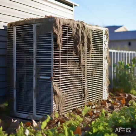 空调散热器堵塞，清理保障制冷。