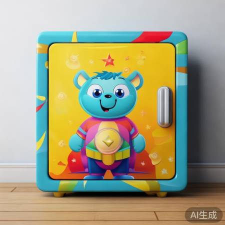 卡通保险柜盖布，护柜又添彩。