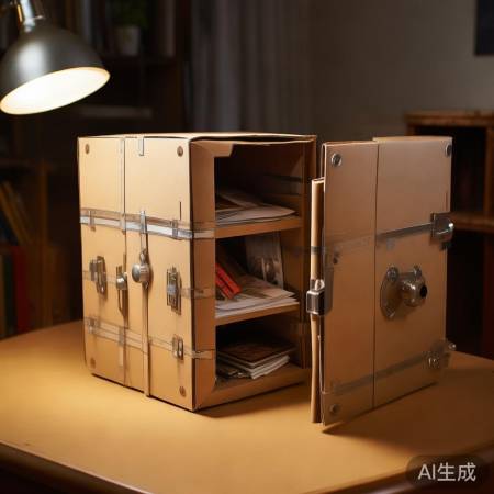 自制保险柜纸，守护隐私安全。