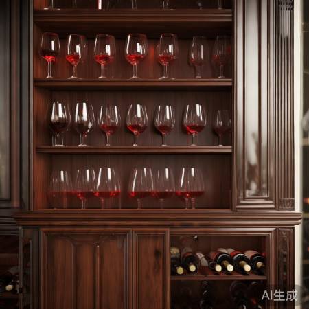 酒柜杯架，40-50cm宽，红