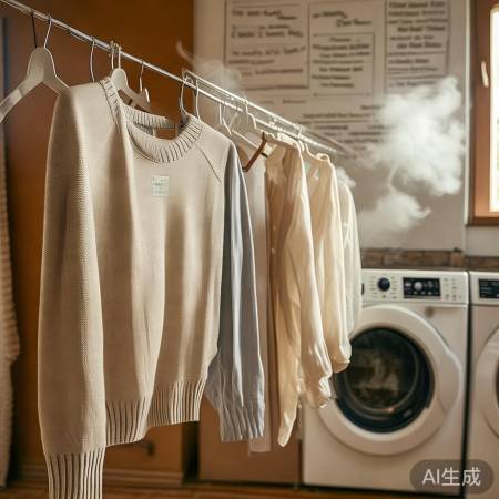 “洗衣前看清标签，避免烘干变形