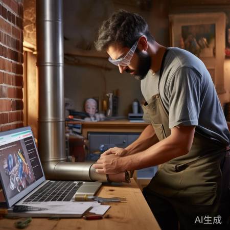 找专业师傅装烟道，安全至上。