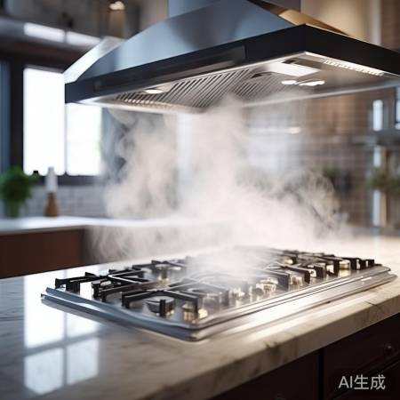 桌面抽油烟机：吸力强，除油烟快