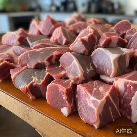 肉类变灰白非坏，无异味熟透可食