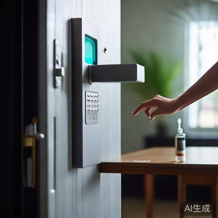 指纹/密码开防盗门，清洁识别器