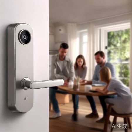 “半智能锁组合猫眼，高性价比，