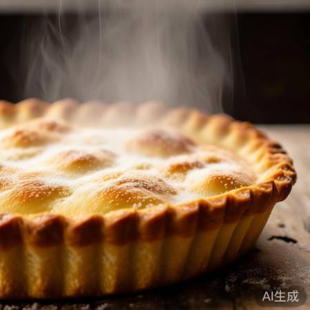 馅饼金黄弹性，熟透即止。